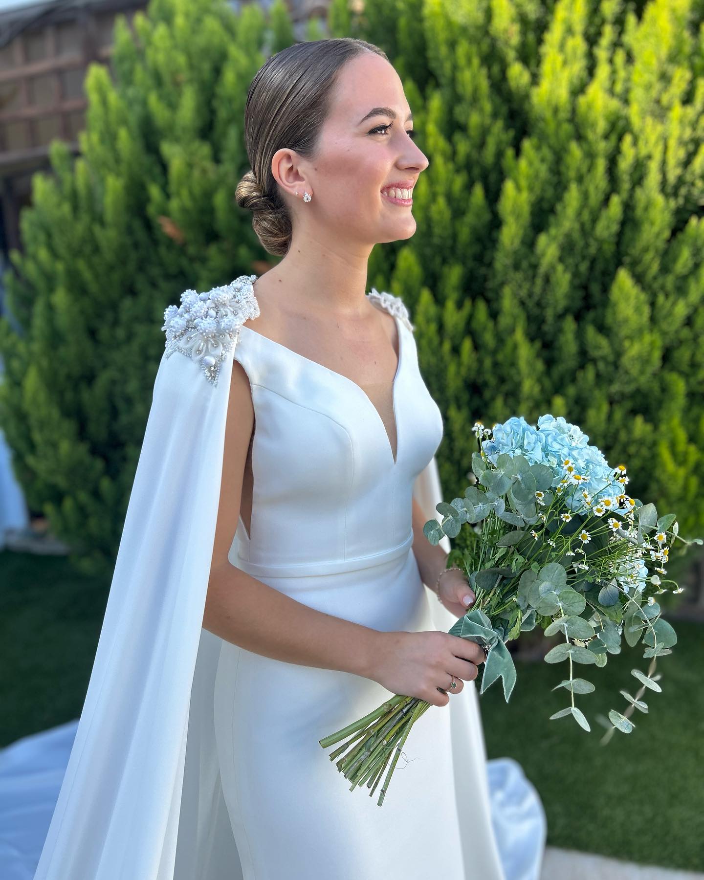 Look radiante de novia